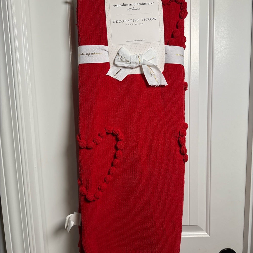 cupcakes & cashmere Red Decorative Throw